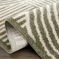 thumbnail image 6 of Hauteloom Allard Hallway, Kitchen Machine Washable Runner Rug - Contemporary - High Pile - Beige, Lime Green - 2'7" x 7'3", 6 of 11