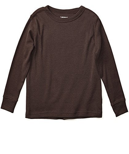 Unisex Toddler Big Girls Long Sleeve Cotton Tees Kids Shirt Tops Brick Red 1T