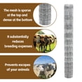 thumbnail image 3 of ZephyPaws Farm Fence 5x164FT,Thickened Gauge Galvanized Wire,Durable Woven Wire Fencing with Hinge Knot for Cattle,Goats & Sheep,Hog,Livestock Fence,Farm & Field Use, 3 of 9