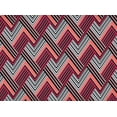 thumbnail image 2 of Zelouf Cotton Spandex Knit Print  , Sewing, DIY, Crafts Fabric by the Yard, 932 Blk/fush, 1 Yard, 2 of 2