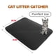 thumbnail image 3 of Fiudx Almohadilla de Arena de Doble Capa, Tapete de Espuma Eva, Base Impermeable, Fácil de Limpiar con Arena, Accesorio para Arenero de Gato, Diseño Duradero, Color Negro/Gris, Tamaño 46 X 60 Cm, 3 of 3