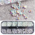 thumbnail image 3 of Joernso 1Box 18g Nail Decor Shining Rhinestone Design 12 Grids 3D Nail Embellishment Sequins for Women, 3 of 8