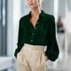 thumbnail image 1 of AUNVITO Women's Velvet Casual Shirt Jacket Long Sleeve with Solid Color Autumn Winter Fashion Outerwear, 1 of 9