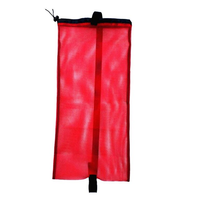 VONKY Drawstring Mesh Bag Shoulder Strap for Diving Snorkel Equipment Pink Red