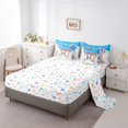thumbnail image 5 of Castle Fairy Sport Baseball Print Twin Bedding 7-Piece, Pink Ice Cream Drip Bedding Comforter Set, Light Blue Pink White, 5 of 7