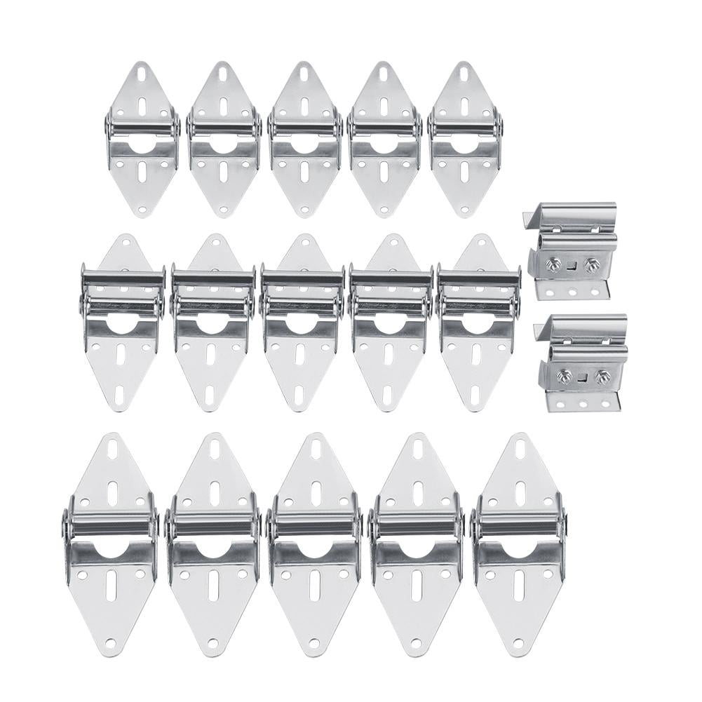 Tebru Garage Door Hinge Kit, 27PCS Garage Door Gate Nylon Roller Wheel