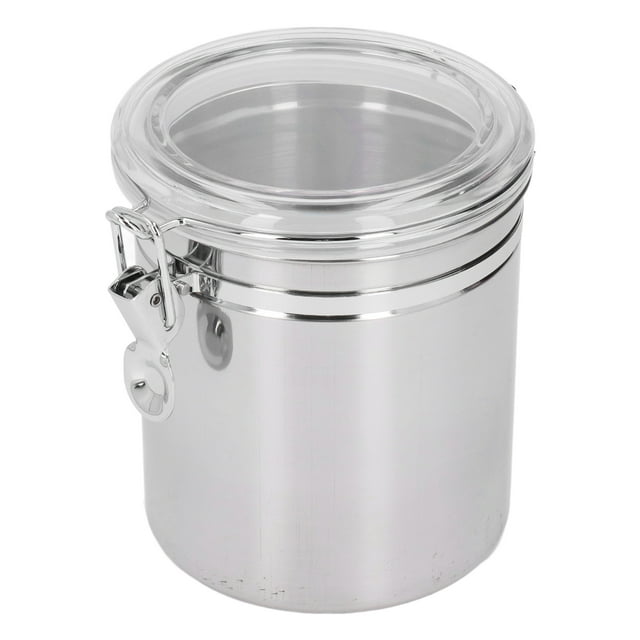 Contenant de Rangement Alimentaire en Acier Inoxydable, Boîte Scellée en Acier Inoxydable Polyvalente pour Biscuits pour Thé Grande 1600 ml