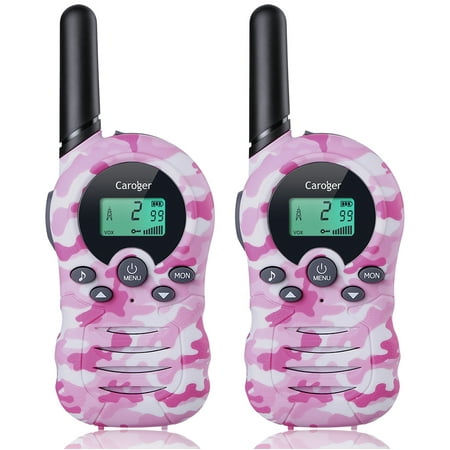 Kids Walkie Talkies Boys Girls, Caroger 22 Channel Two-Way Radio Best for Kids Long Range 3300M Handheld Outdoor Interphone/Portable Toy Radio