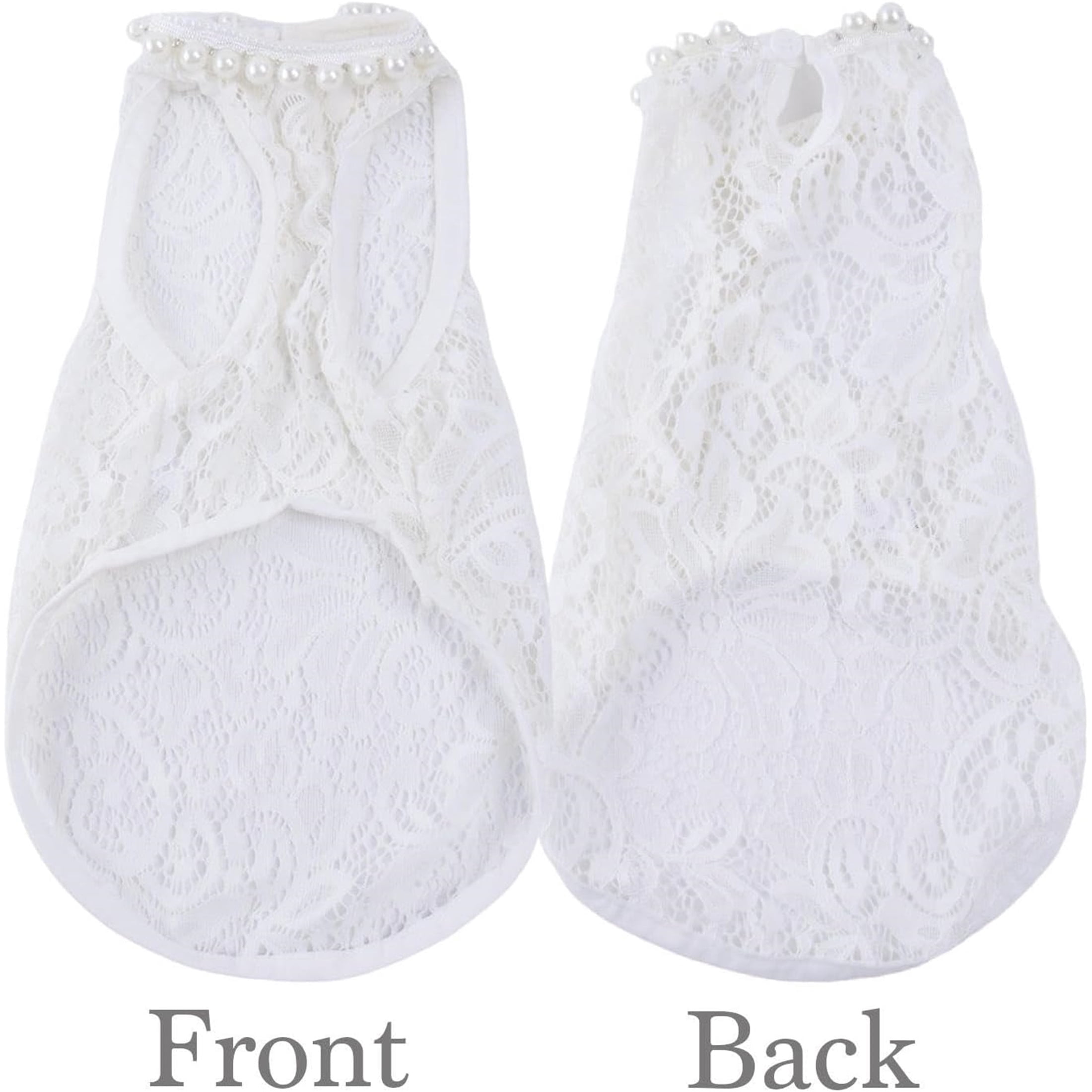 HQREA White Girl Dog Cat Wedding Bride Dress Outfit Luxury Lace Formal Apparel Female Puppy Birthday Princess Dress