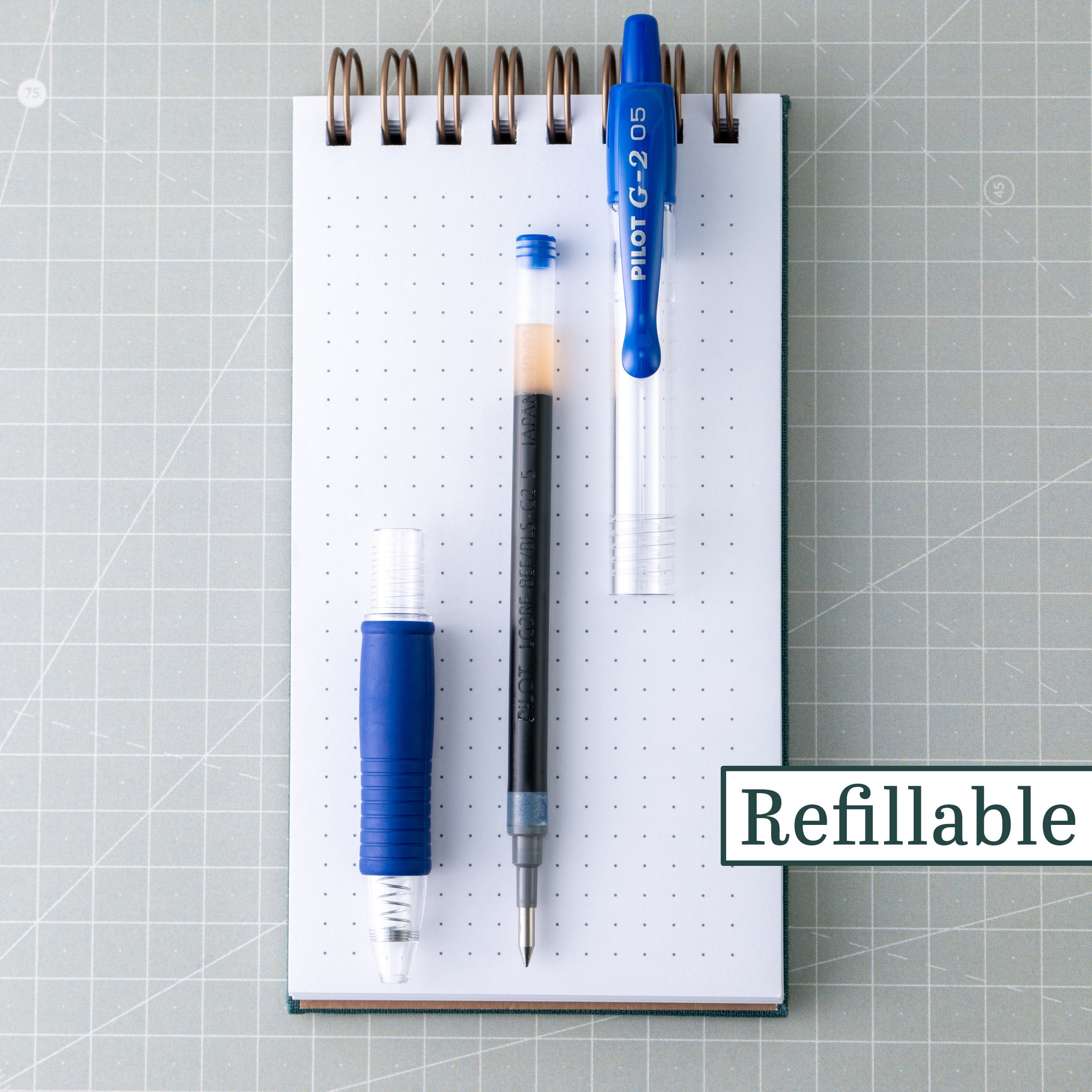 Pilot G2 Premium Retractable Gel Ink Pens, Extra Fine Point, 0.5 mm, Blue Ink, 5 Pack