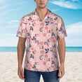 thumbnail image 4 of Goofa Tropical Plants Hawaiian Shirt for Men, Unisex Summer Beach Casual Short Sleeve Button Down Shirts,Aloha Tropical Floral print shirt-, 4 of 9