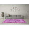 thumbnail image 3 of Ahgly Company Indoor Round Persian Purple Traditional Area Rugs, 5' Round, 3 of 4