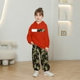 thumbnail image 2 of LIIPEE Boys Outfits Warm Camouflage Printed Long Sleeve Hooded Sweatshirt Loose Sport Pants Set Boy Versatile Casual Daily Party Photoshoot Outfit,Red,13-14 Years, 2 of 4