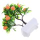 thumbnail image 4 of Bonsái de durazno artificial en maceta, planta en maceta, árbol frutal falso, planta artificial decorativa, 4 of 8