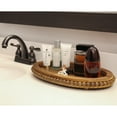 thumbnail image 4 of AuldHome Design Wood Beaded Tray (Stained Wood), Decorative Farmhouse Style Oval Wooden Tray, 4 of 8