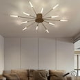 thumbnail image 3 of Sala De Estar Lámpara De Techo Candelabro Luz Accesorios De Iluminación Dorado 12 cabezas de oro 2 Yuyangstore Lámpara de techo, 3 of 8