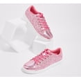 thumbnail image 4 of LUCKY STEP Womens Glitter Sneakers Sparkly Low Top Lace-Up Casual Shoes,Hot Pink, 4 of 9