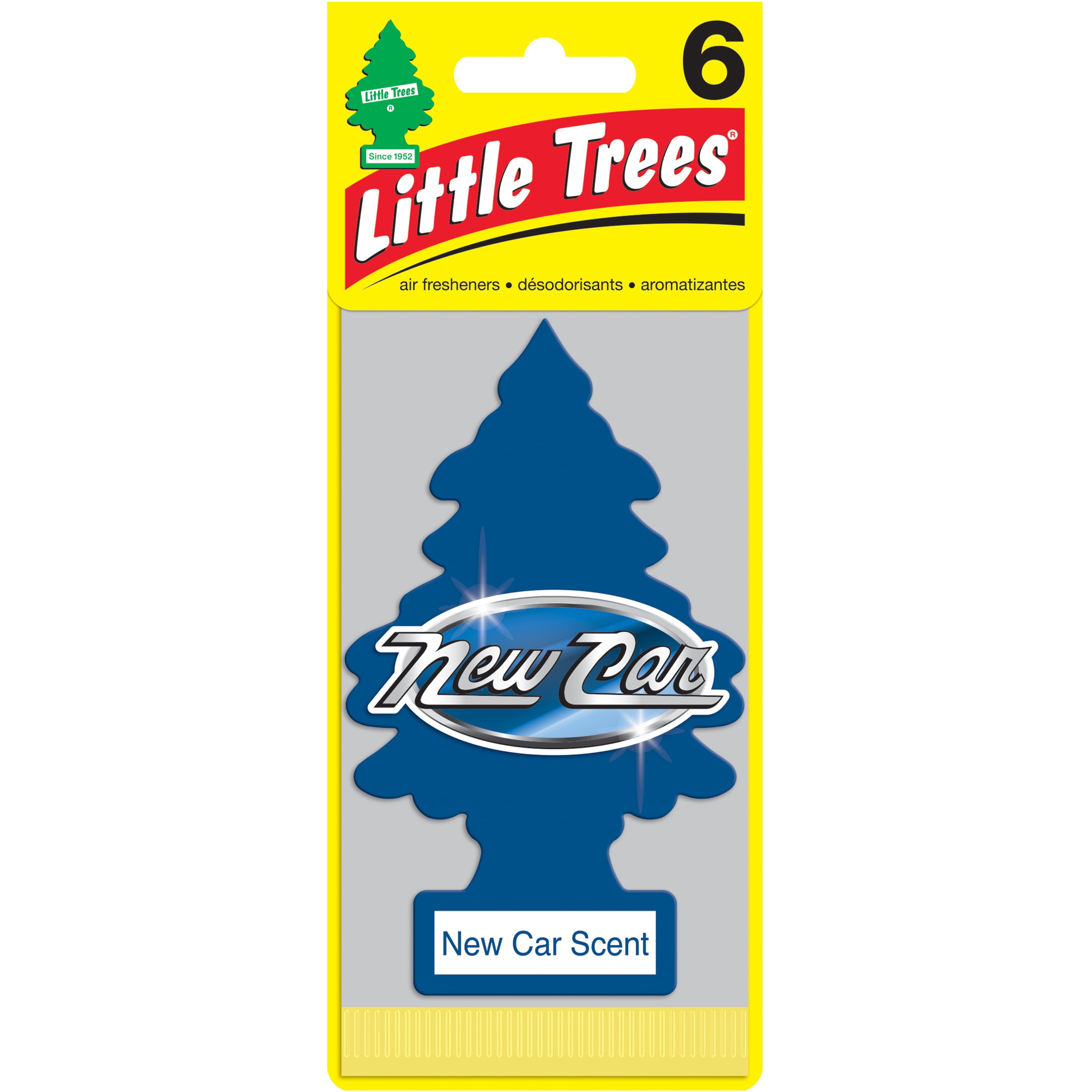 Little Trees Air Freshener New Car Scent Fragrance 6-Pack - Walmart.com