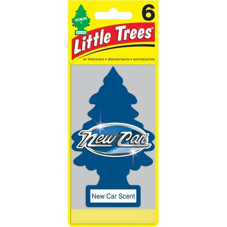 LITTLE TREES air freshener New Car Scent 6-Pack (Best Little Trees Air Freshener)