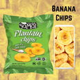 thumbnail image 2 of Samai Roasted Banana Plantain Chips Pacific Sea Salt Gluten Free Kid Snack Party Favors Treats Stocking Stuffer Gifts on Birthdays Thanksgiving Halloween Christmas Holidays, 2.65 oz - Pack of 3, 2 of 7