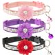 thumbnail image 1 of Collares para gatos JVGPET Breakaway Flower, strass, terciopelo, 1 of 7