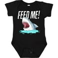 thumbnail image 3 of Inktastic Feed Me with Shark Head Boys or Girls Baby Bodysuit, 3 of 5