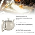 thumbnail image 4 of Stainless Steel Tea Pot with Infuser, Leakproof Tea Kettle Ergonomic Side Handle Tea Kettle Coffee Pot with Detachable Infuser for Blooming Tea & Loose Leaf Tea, 4 of 7