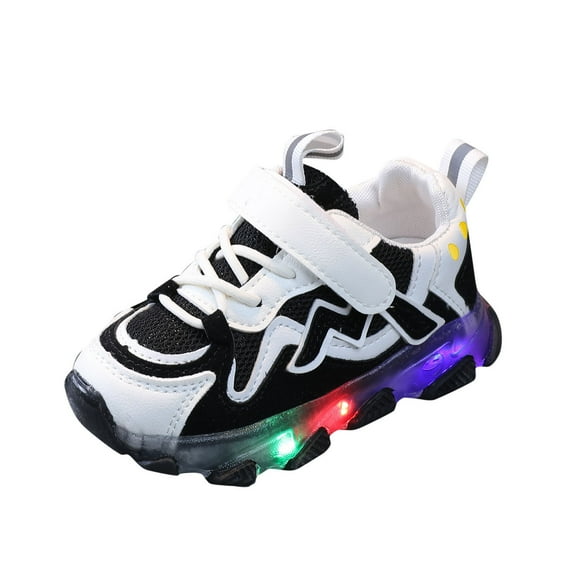 Otqutp Running Shoes for Light Led Kids Mesh Luminous Sneakers Baby Running Children Girls Shoes Baby Sports Shoes for 1 to 6 Years