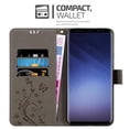 thumbnail image 3 of Cadorabo Flower Case for Samsung Galaxy S9 Cover Book Wallet Screen Protection PU Leather Flip Magnetic Etui, 3 of 9