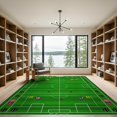 thumbnail image 2 of ODIKA Baseball Soccer Split Design With Sport Emblems And Tournament Grid Non-Slip Chair-Friendly for Dining Room, Basement, Large Office, 2 of 7