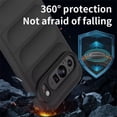 thumbnail image 3 of Color Liquid Silicone Matte Phone Case for Google Pixel 9 Skin Feel Armor Shockproof Protect Soft Cover - White, 3 of 5