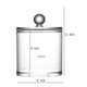 thumbnail image 4 of Fiudx Dispensador de Hisopos de Algodón, Tarro de Acrílico, Organizador Resistente para Discos de Algodón, Diseño Compacto, Solución de Almacenamiento para El Baño, Transparente, Capacidad de 1100 Ml, 4 of 6