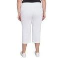 thumbnail image 2 of Hearts of Palm Womens Plus Pull On Stretch Capri Pants, 2 of 4