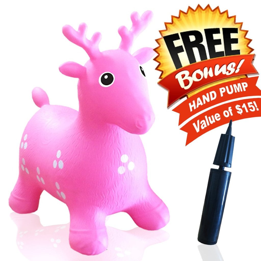 PINK HORSE Hopper Ride On Bouncing inflatable Bouncy BOUNCE ALONG 