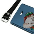 thumbnail image 2 of White Elephant In Present Gift Box Holiday Christmas Rectangle Leather Luggage Card Suitcase Carry-On ID Tag, 2 of 7