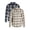 Delicate Ivory Plaid/Navy Plaid, variant on George Men's and Big Men's Flannel Shirt with Long Sleeves, 2-Pack, Sizes XS-3XLT