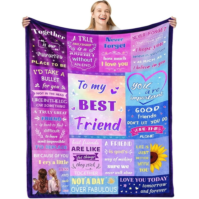 LHSHID Friend Blanket for Women Best Friend Birthday Gifts Friendship Gifts for Women Birthday Gifts for Women Friendship Best Friend Blanket Gifts for Christmas Graduation 30"x40"