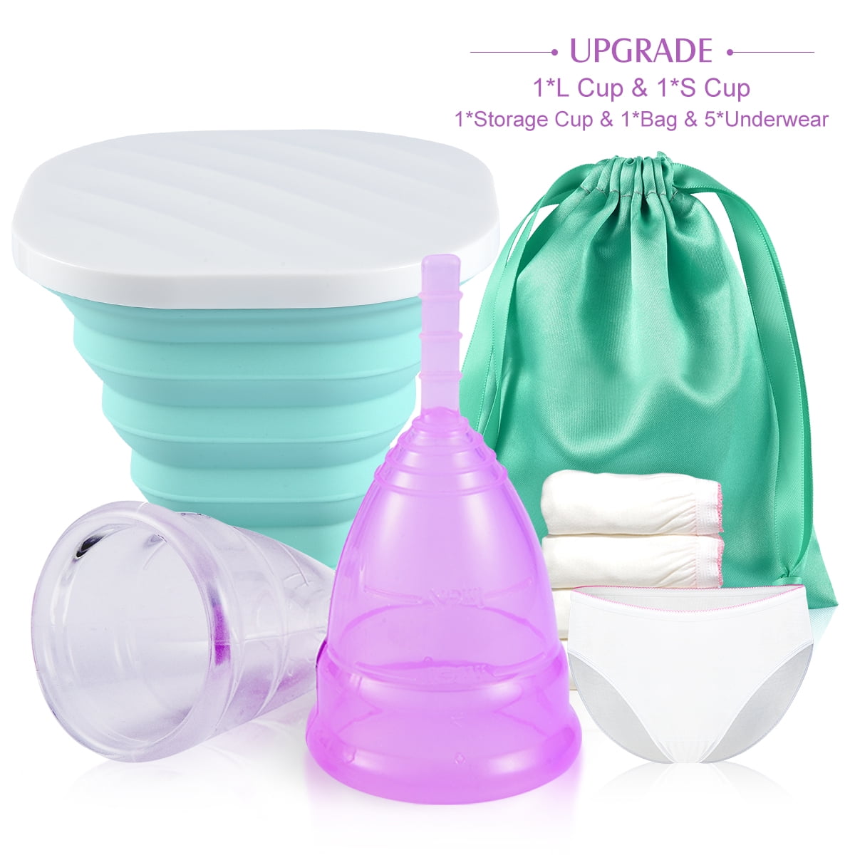 Menstrual Cup Set Leakproof Period Cup Reusable Period Protection with