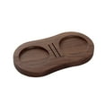 thumbnail image 2 of facefd Wood Coffee Tamper Stand Powder Presser Puck Tamping Station Distribution Net Lever Tool Grinder Mat Anti-skid Bottom Desktop Walnut, 2 of 9