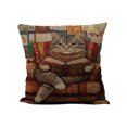 thumbnail image 1 of Décor de Salon Coussin Imprimé d'Animaux Mignons 45x45 cm Coussin de Sofa, 1 of 6