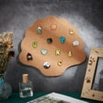 thumbnail image 5 of Pin Display Cork Board Shell Cork Brooch Board 0.5inch Thick Pin Board Wooden Bulletin Display Board Wall Mounted Cork Board for Brooch Pin Storage Office Home Decor 12x11Inch BurlyWood, 5 of 9