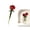 Red, variant on Desk Decor,Glass Red Rose Ornament—Translucent Lifelike Rose Artwork—Atmospheric Home Decor For Desks And Accessories