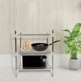 thumbnail image 5 of KAKOWELY Stainless Steel and Plastic Multi-function Tray for Home Use Silver Color Lightweight Durable 14,18.9"X16.54"X13.98", 5 of 5