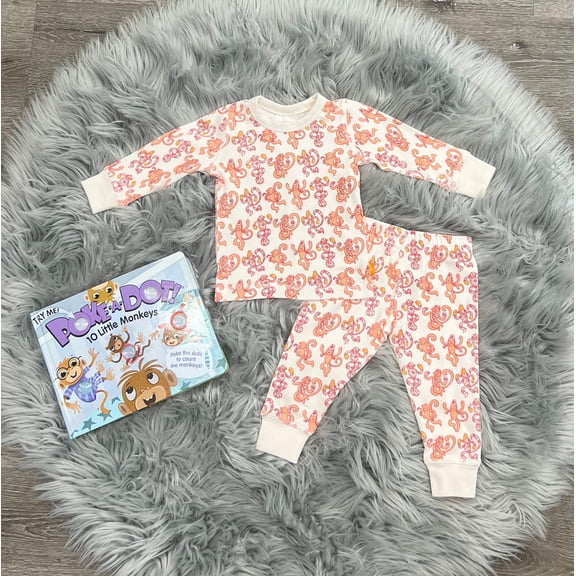 Masalakids Organic Monkey Madness Pajama Set