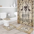 thumbnail image 1 of FMSHPON Happy Halloween 4 Piece Bathroom Set Shower Curtain Bath Rug Contour Mat and Toilet Lid Cover, 1 of 7