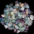 thumbnail image 4 of Piedras de grava naturales irregulares, fluorita verde, amatistas, cuentas de granate para hacer joyas, pulseras, collares y accesorios, 4 of 5