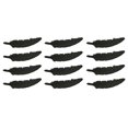 thumbnail image 1 of 12-Piece Set of Rustic Brown Cast Iron Eagle Feather Drawer Handles Pulls and Cabinet Knobs - Western Inspired Furniture Hardware - Each 6.5 Inches Long, 1 of 3