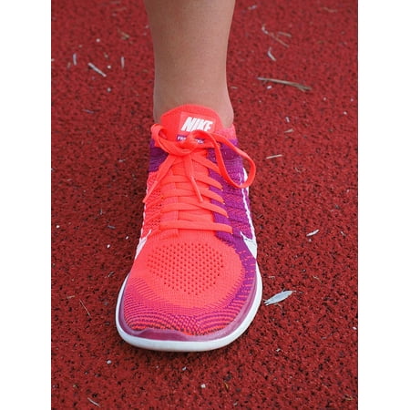 Framed Art for Your Wall Race Jog Sneaker Foot Pink Running Shoe Sport 10x13