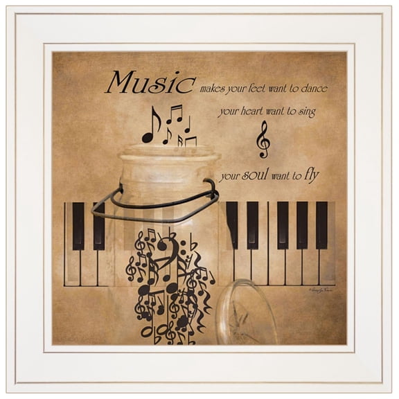 TrendyDecor4U Music By Robin-Lee Vieira Ready To Hang Framed Print RLV267-226G