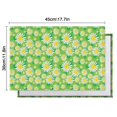 thumbnail image 6 of Vintage Boho Daisy Placemats Set of 4, 12x18 Inch Floral Wildflower Linen Table Mats with Cute Yellow Daisy Artwork for Kitchen Dining, Washable Summer Bloom Retro Aesthetic Decor, 6 of 6